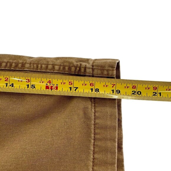 Faded Glory Mens Khaki Casual Cotton Shorts Size 28 chino summer Preppy Beige - Picture 4 of 9